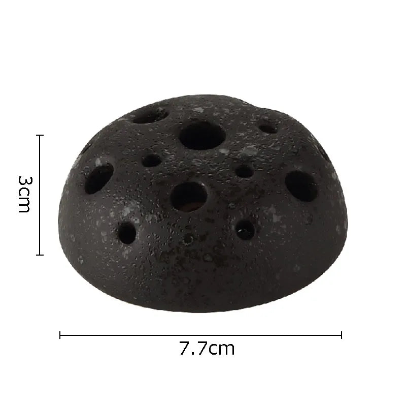 Bloom Insert Keramikaufsatz Ausführung Ash Black, dunkle strukturierte Keramik