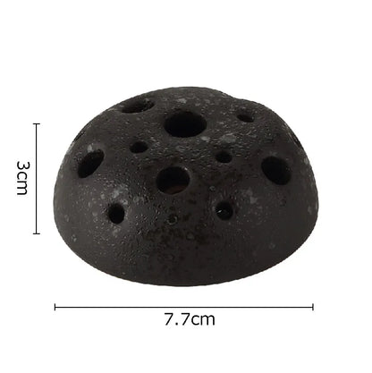 Bloom Insert Keramikaufsatz Ausführung Ash Black, dunkle strukturierte Keramik