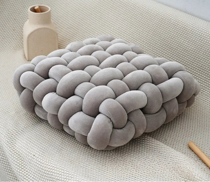 Nodo 3D Knotenkissen 30x33cm – Handgeknotetes Sitzkissen
