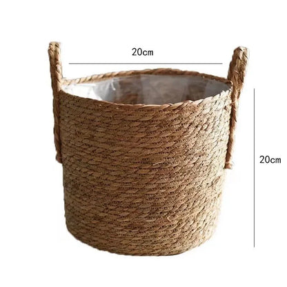Natur Pflanzenkorb „Boho Weave“