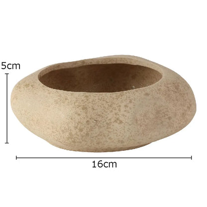 Base Bowl Keramikvase Ausführung Clay Drift, matte Keramikstruktur