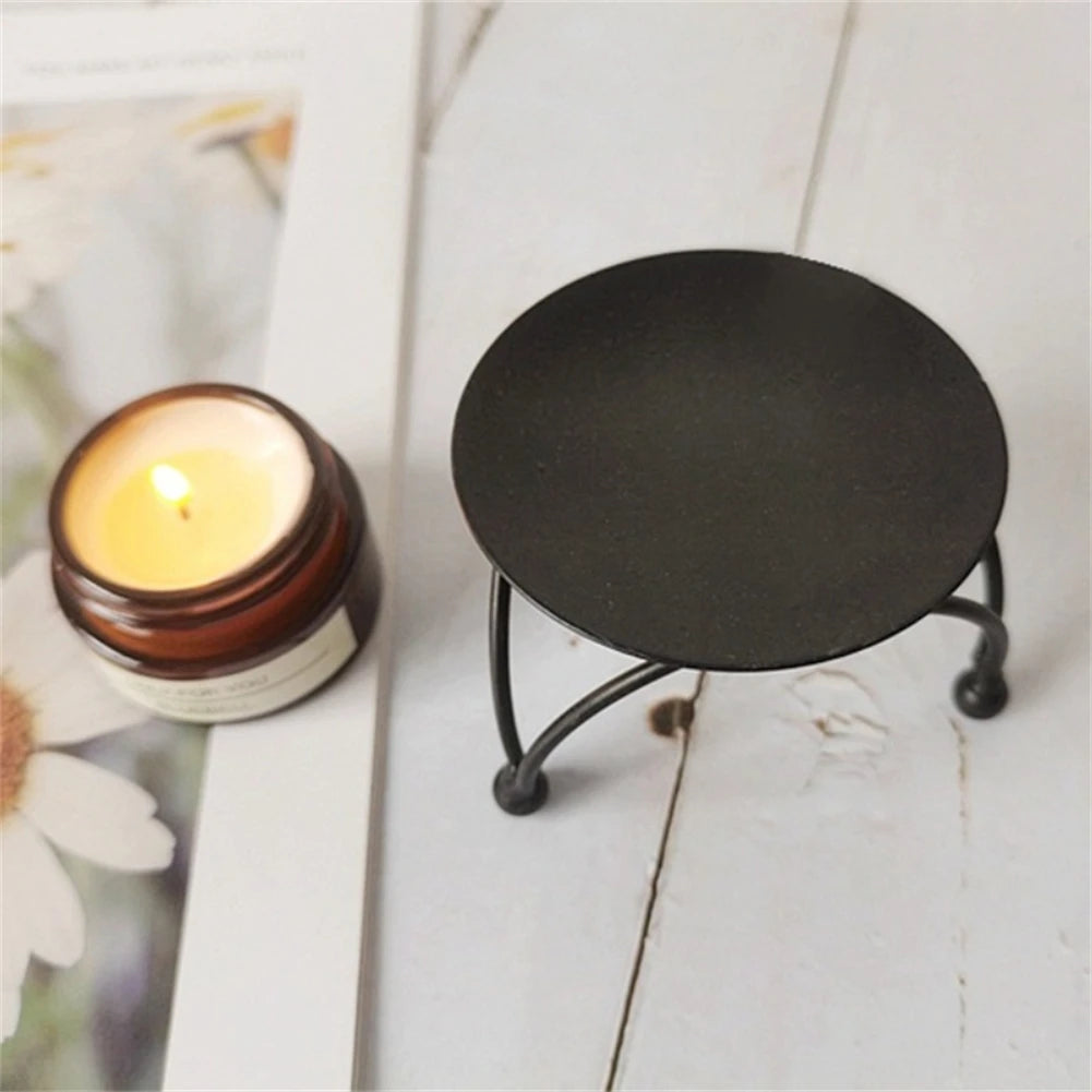 Vintage Metal Candlestick Candle Holders Pillar Iron Art Candlestick For Wedding Party Decor Mini Retro Candle Stick Stand