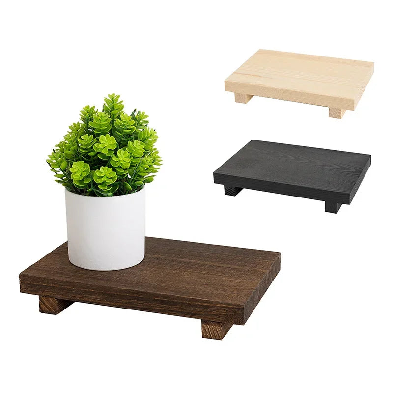 Holz Sockel Tablett „Elevate Wood“