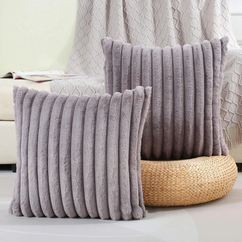 Felloptik Kissenbezug 45x45 cm – Soft Faux Fur