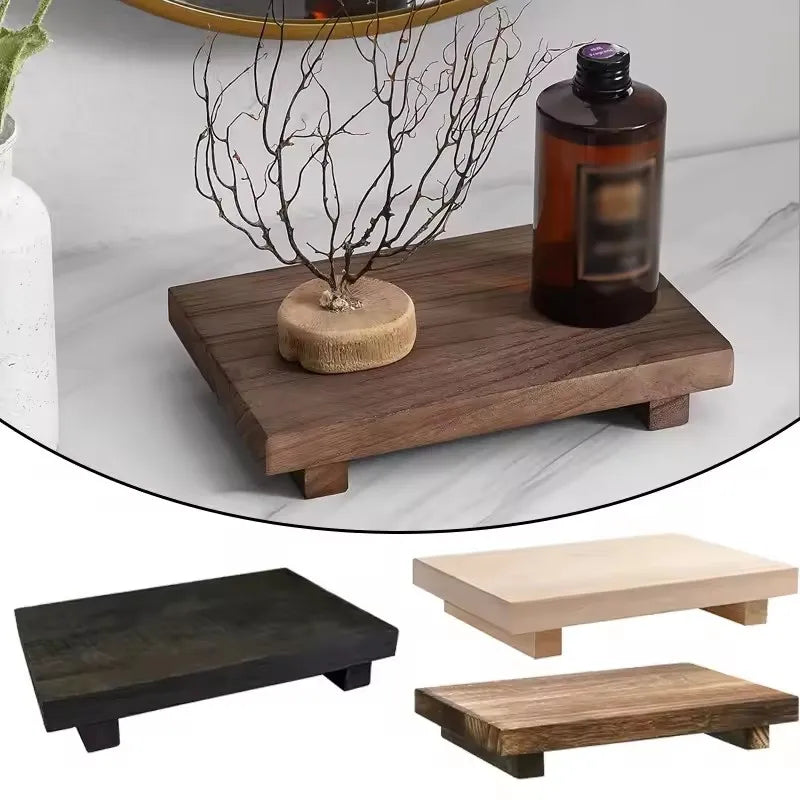 Holz Sockel Tablett „Elevate Wood“