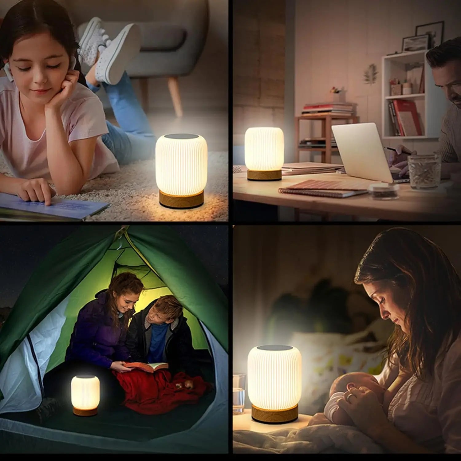 LumiTouch™ Wood Night Light