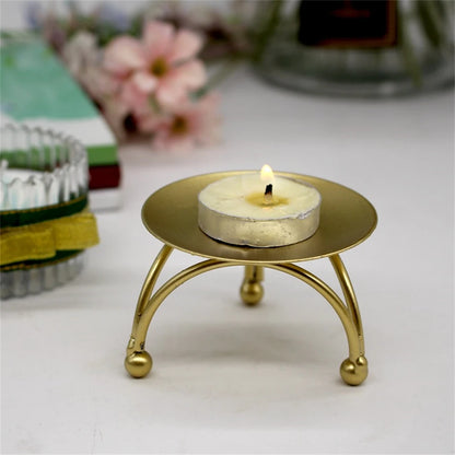 Vintage Metal Candlestick Candle Holders Pillar Iron Art Candlestick For Wedding Party Decor Mini Retro Candle Stick Stand