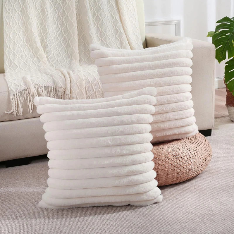 Felloptik Kissenbezug 45x45 cm – Soft Faux Fur