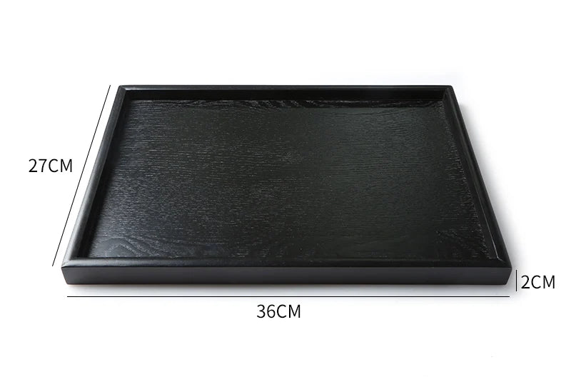 Kuro Tray – Japanisches Holztablett Schwarz