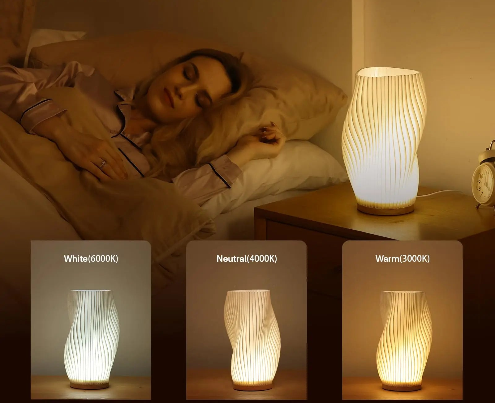 AERIS™ 3D Wellenlampe – Ambient Tischlampe