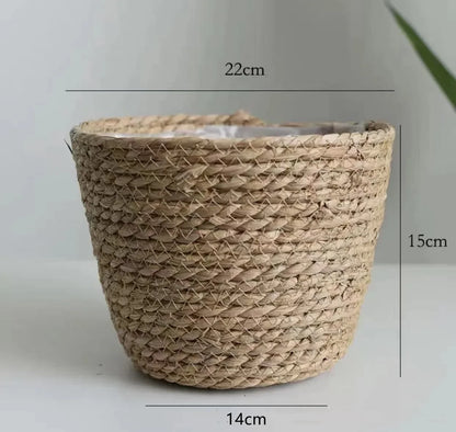 Natur Pflanzenkorb „Boho Weave“