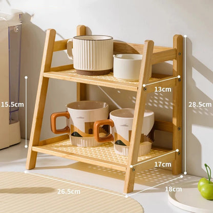 Bambus Tischregal „Cup Corner“
