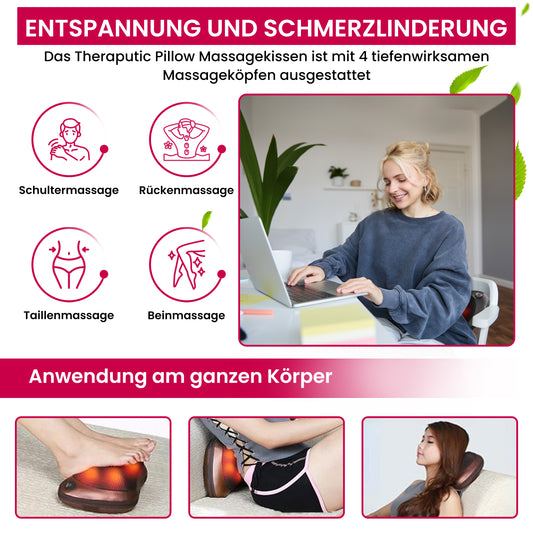 Therapeutic Pillow – Shiatsu Massagekissen mit Wärme