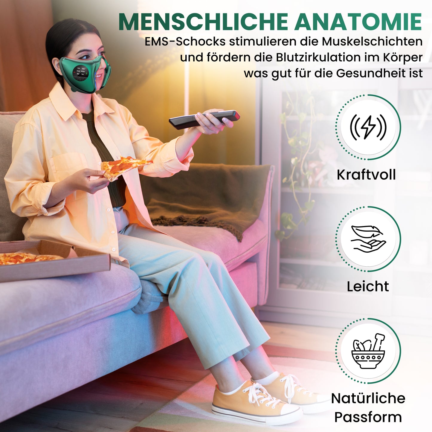 Facelift V – V-Form EMS & LED Maske zur Hautstraffung
