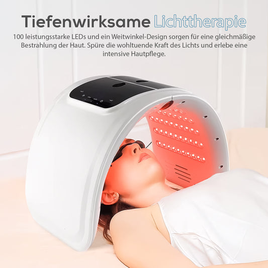 Facial Spa System Nahaufnahme der 7 LED-Lichtfarben