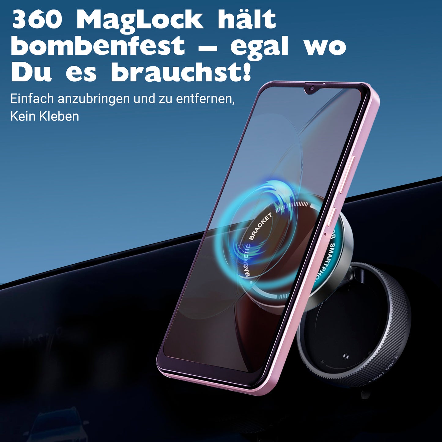 360 Grad verstellbare Handyposition mit dem Mac 360 Mac Lock Pro
