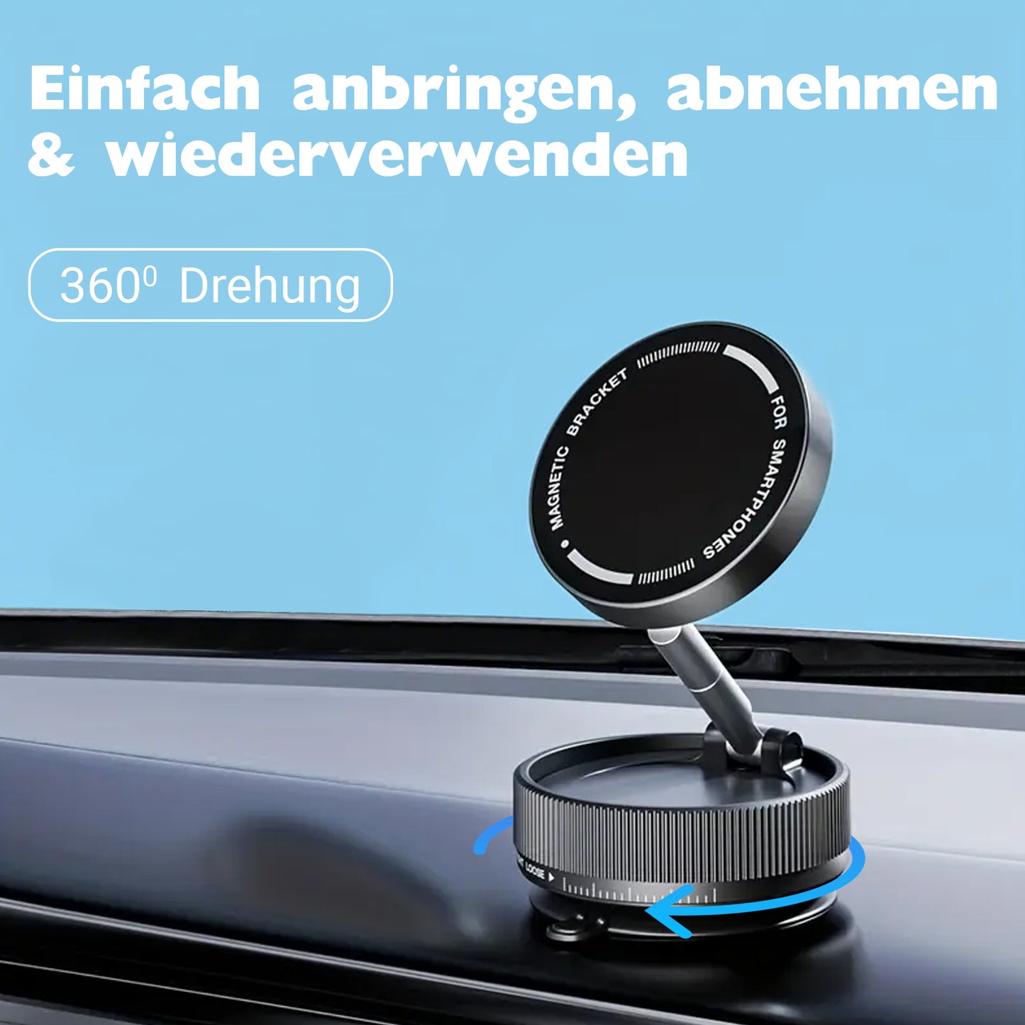 Mac 360 Mac Lock Pro als Handyhalterung im Auto für Navigation