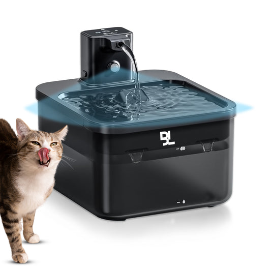 Pet AquaFlow kabelloser Trinkbrunnen für Katzen und Hunde Vorderansicht