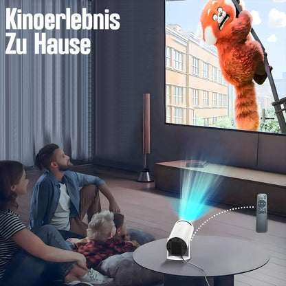 Vergleich kleines Smartphonescreen vs. große VisionX HD Projektion